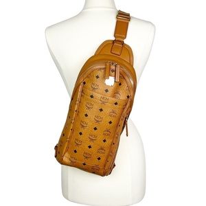 MCM One Shoulder Backpack with Dust Bag, Like New